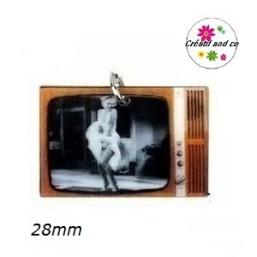 Breloque tv m.monroe 28mm