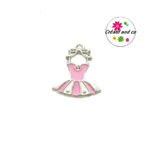 Breloque tutu émail