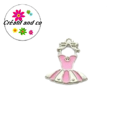 Breloque tutu émail