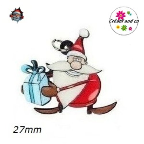Breloque père noël  27mm