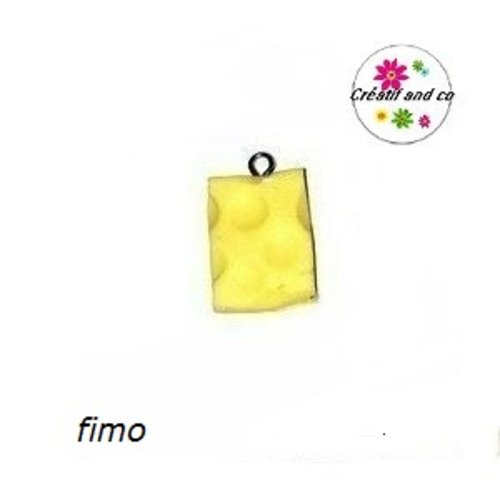 Breloque part de gruyère fimo
