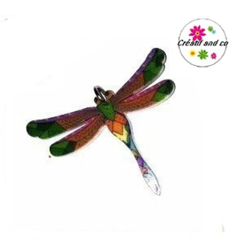 Breloque libellule 30mm