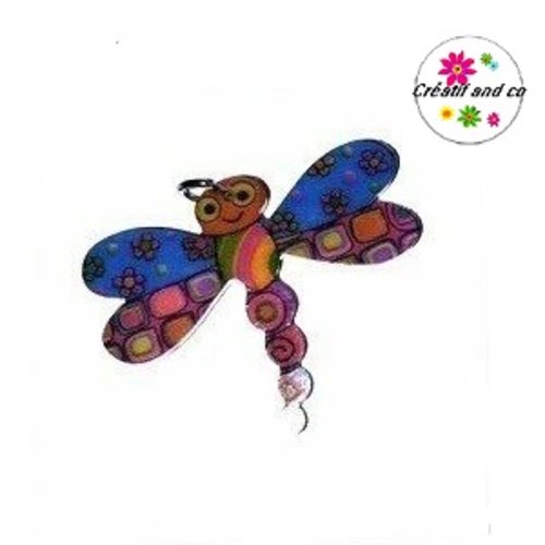 Breloque libellule 27mm