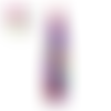 Breloque goutte mauve colorée acrylique 55mm