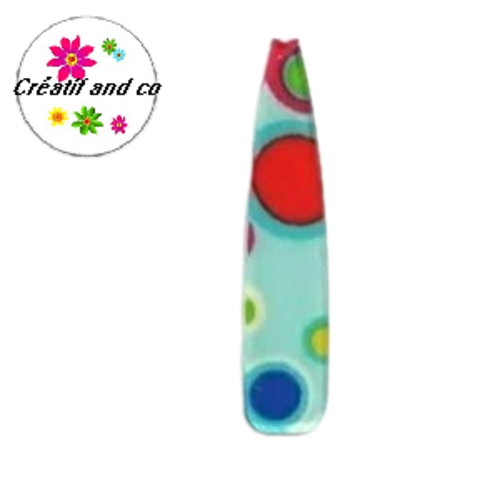 Breloque goutte bleue colorée acrylique 55mm