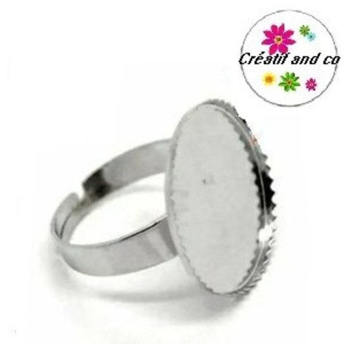 Support bague pour cabochon 18mm