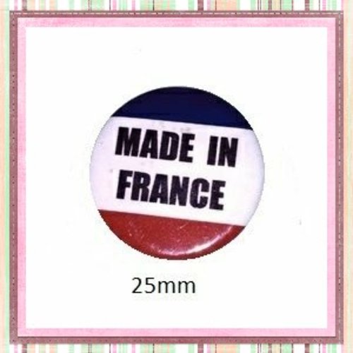 Cabochon coque métal made in france 25mm
