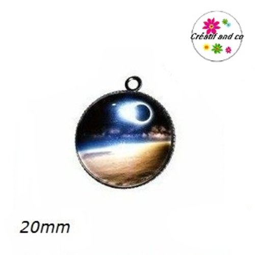 Pendentif cabochon lunaire 20mm