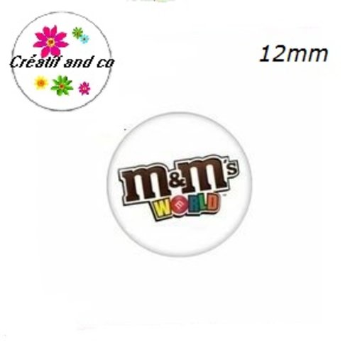 X2 cabochons m&ms 12mm