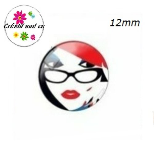 X2 cabochons femme 12mm