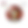 X2 cabochons visage femme abstrait 12mm