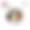 X2 cabochons visage femme abstrait 12mm