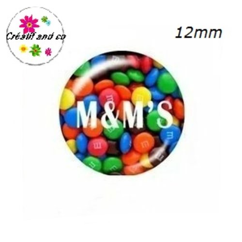 X2 cabochons m&ms 12mm