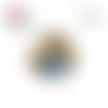 X2 cabochons chien humoristique 12mm