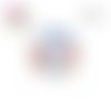 X2 cabochons galets 12mm