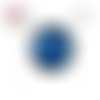 X2 cabochons fleur bleue 12mm