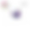 X2 cabochons papillon rose/mauve 12mm