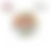 X2 cabochons fleuris 16mm