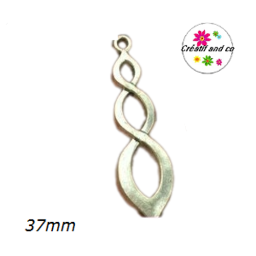 Pendentif argent tibétain 37mm