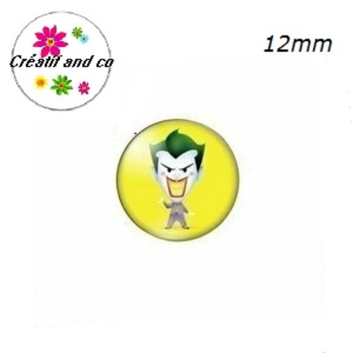 X2 cabochons clown 12mm