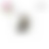 X2 cabochons chat gris 12mm