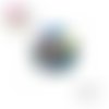 Cabochon visage femme abstrait 20mm