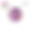 X2 cabochons tourbillon de rose et mauve 12mm
