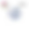 X2 cabochons fleuris 16mm