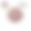 X2 cabochons fleuris 16mm