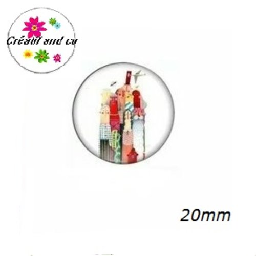 Cabochon foule 20mm
