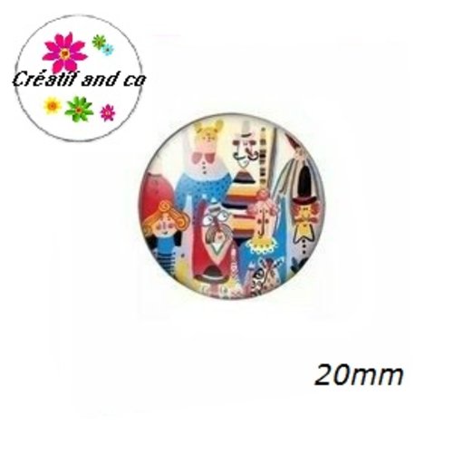 Cabochon foule 20mm