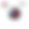 X2 cabochons cratère coloré 16mm