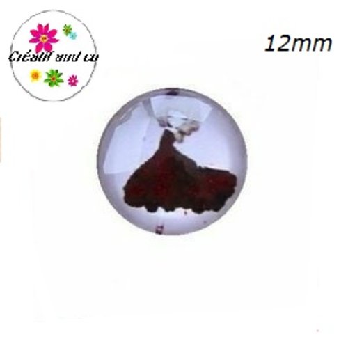 X2 cabochons petite fille 12mm