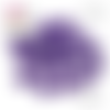 X2 cabochons violet résine imitation druzy 12mm