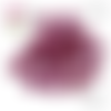 X2 cabochons fuchsia foncé résine imitation druzy 12mm