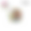 X2 cabochons femme grosse lunette 12mm