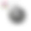 Collier cercle et strass pour bouton pression