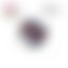 X2 cabochons cratère coloré 16mm
