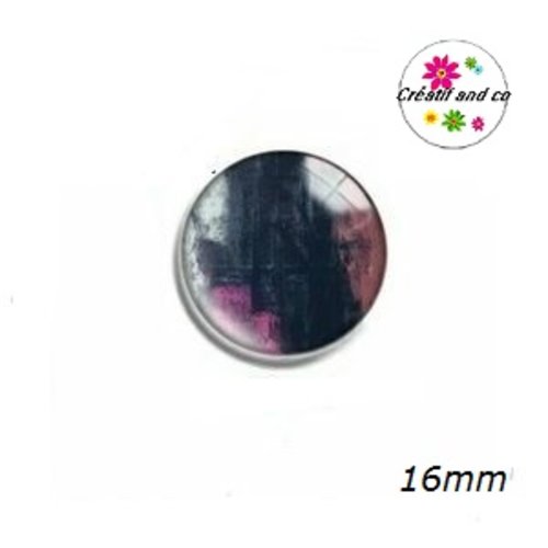 X2 cabochons cratère coloré 16mm
