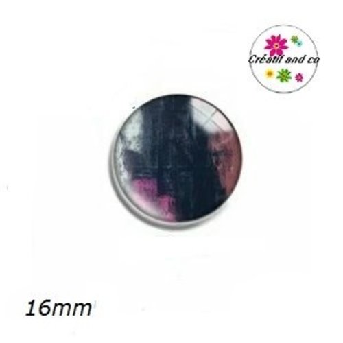X2 cabochons cratère coloré 16mm