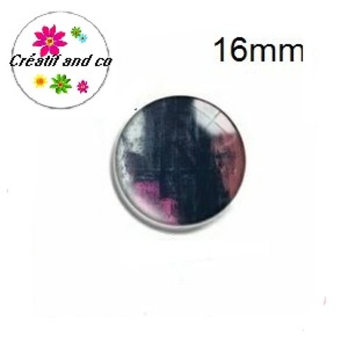 X2 cabochons cratère coloré 16mm