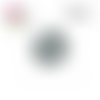 X2 cabochons fleurs blanches 16mm
