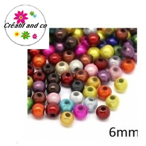 X20 perles magiques 6mm