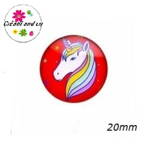 Cabochon licorne 20mm