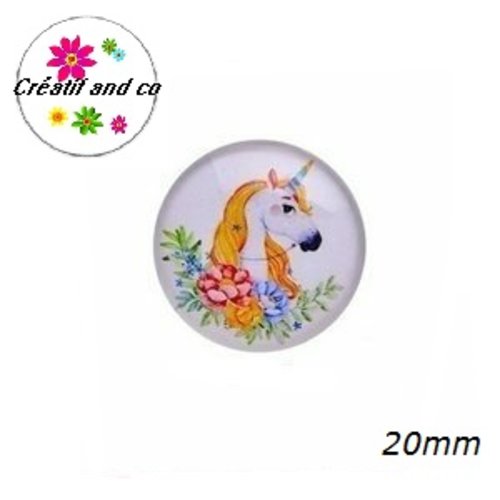 Cabochon licorne 20mm