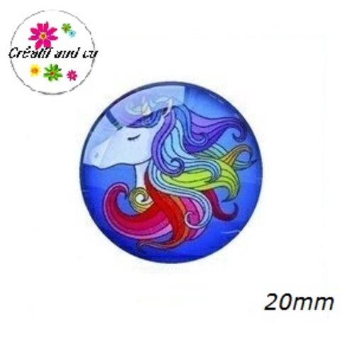 Cabochon licorne 20mm