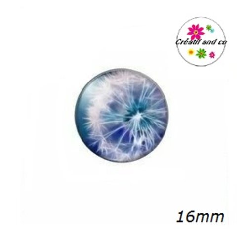 X2 cabochons pissenlit 16mm