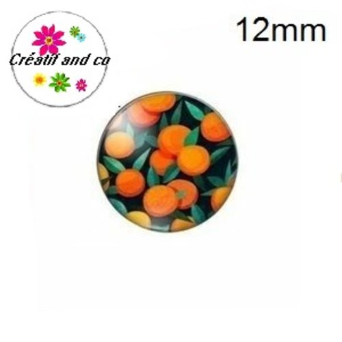 X2 cabochons fruit 12mm