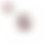 Bouton pression escarpin rose
