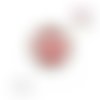 Bouton pression  kiss rouge